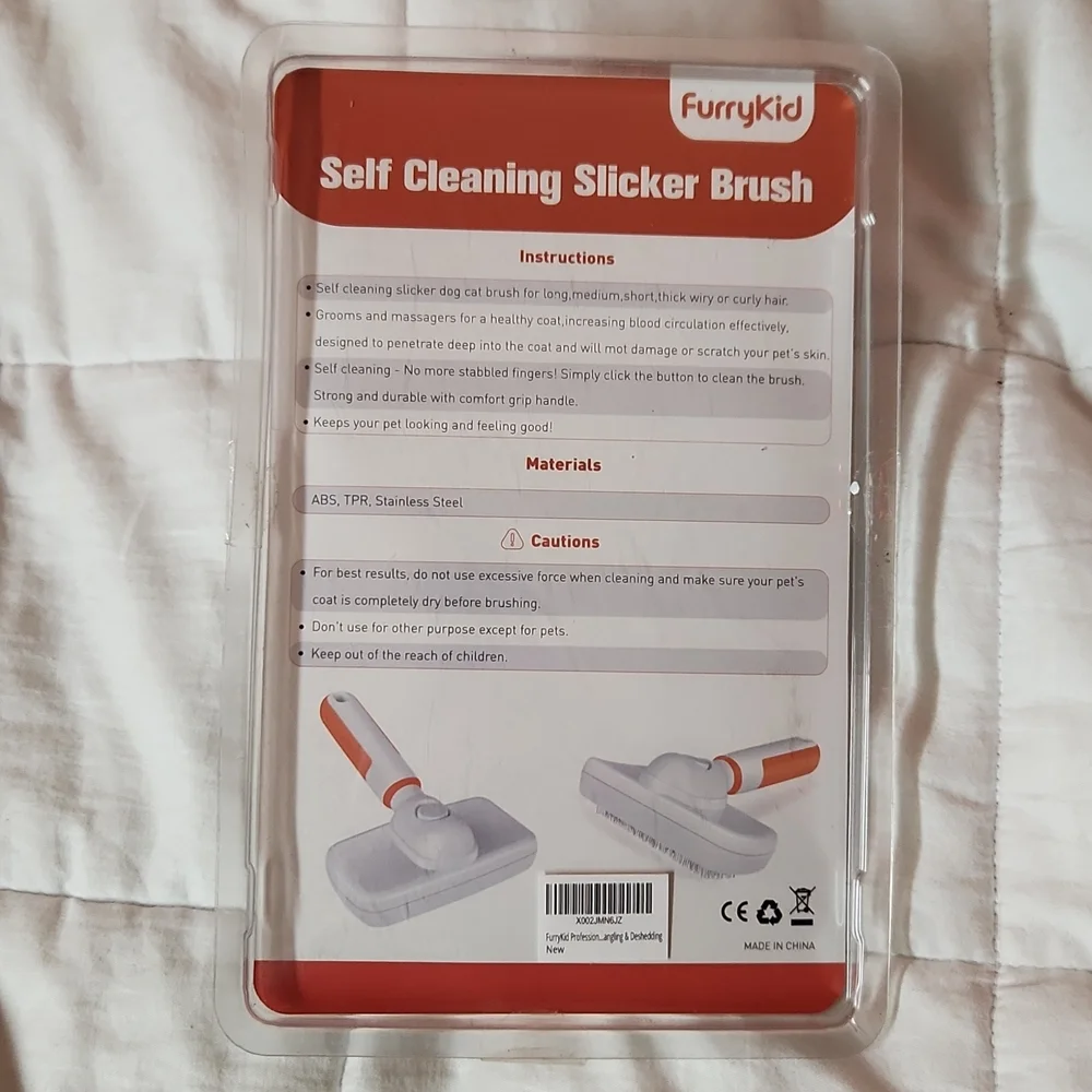 FurryKid self cleaning slicker brush